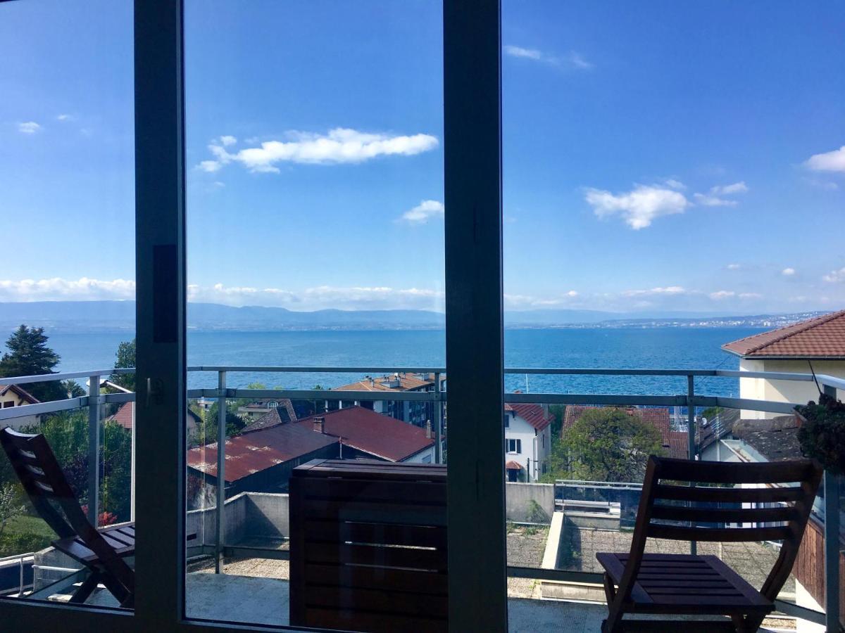 Apartmán Vue Lac Panoramique Évian-les-Bains Exteriér fotografie